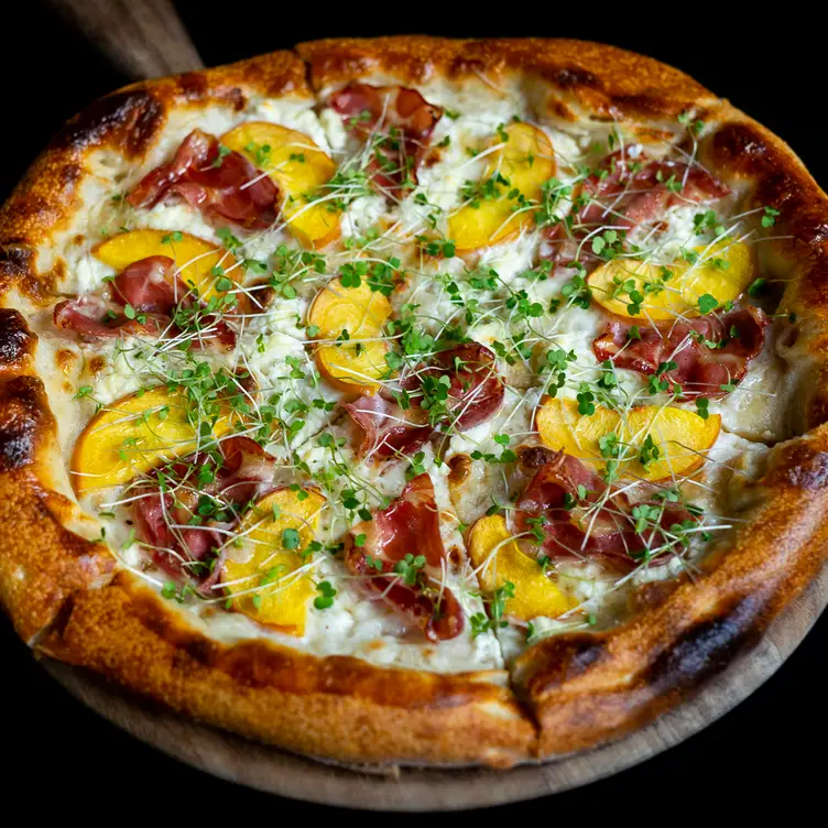 A colorful pizza at Bufala, one of the best Italian restaurants in Vancouver.