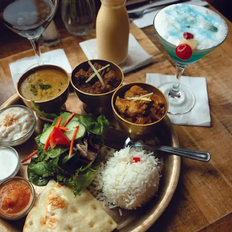 A Nepalese-inspired platter at Gurkha Himalayan Kitchen, in Vancouver