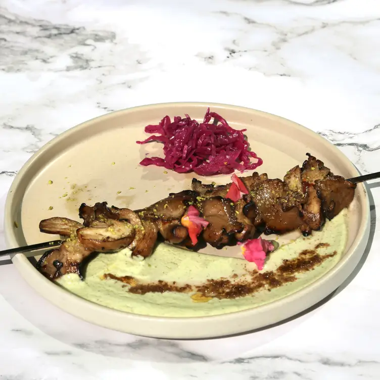 The Balsamic Oyster Mushroom Kebab is the perfect starter for vegetarians at Zarak by Afghan Kitchen.