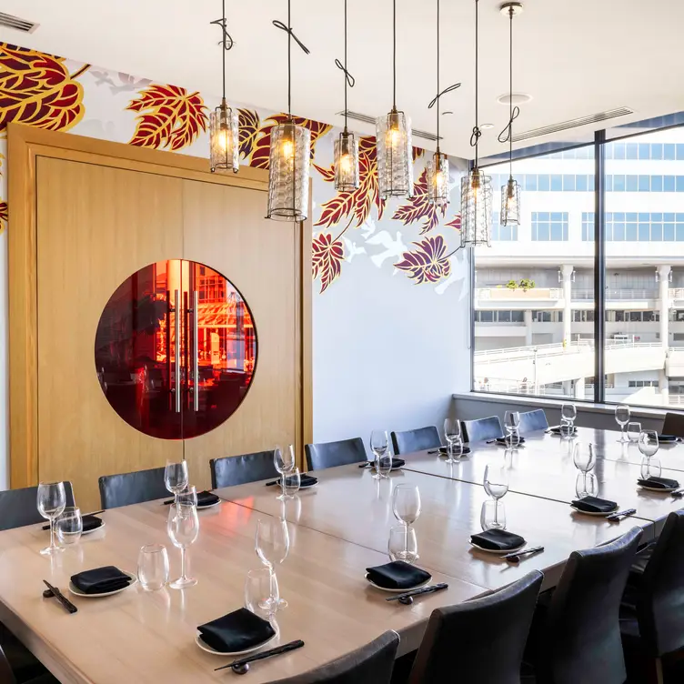 Interior view of the gorgeous Miku Restaurant, one of the best Japanese restaurants in Vancouver.