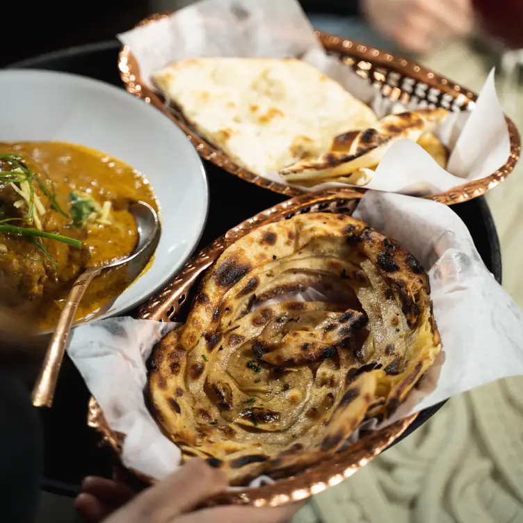 Traditional bread, the ideal shareable for your dinner party at Tasty Indian Bistro, one of Vancouver’s best Indian restaurants.