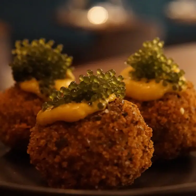 Vegan balls at Bar Avelo, possibly the best vegan restaurant in Toronto.