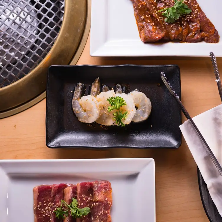 Shrimp is one of the must-try protein options for grilling at Gyu Kaku.