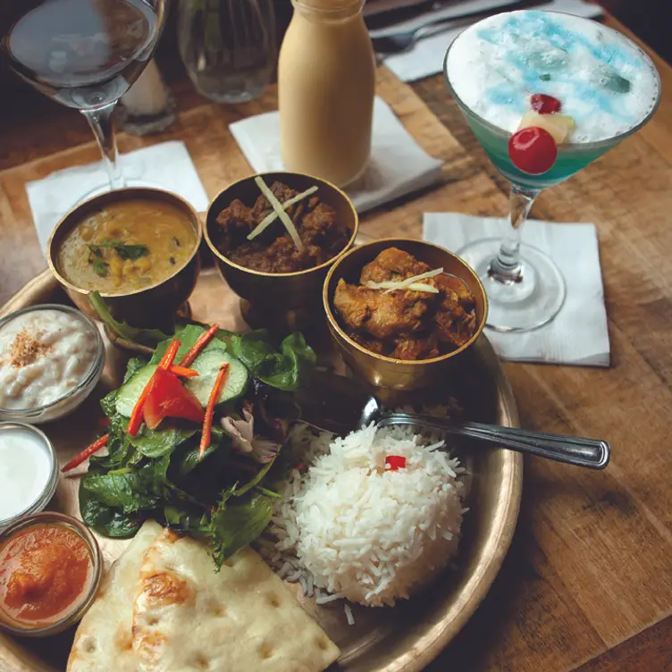 The Nepali platters are an ideal option to enjoy with your dinner party at Gurkha Himalayan Kitchen, in Vancouver.