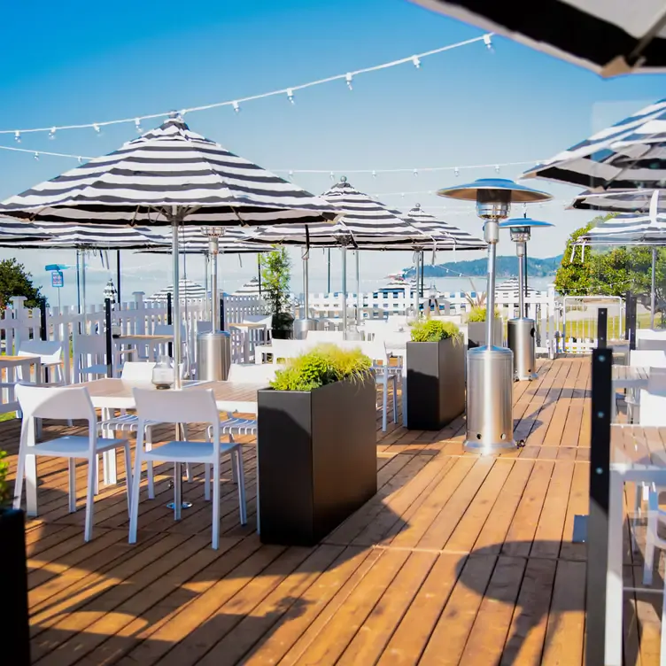 Take a seat and take in the views at Beach House’s wonderful waterfront patio