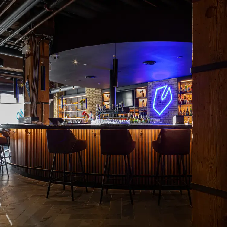 The interior decor at Lobster Burger Bar is an ideal setting for any occasion at one of the best seafood restaurants in Toronto.