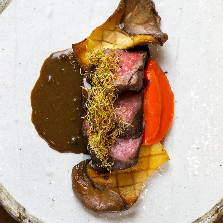 Wagyu beef with mushrooms at Minami Restaurant, maybe the best Japanese restaurant in Toronto.