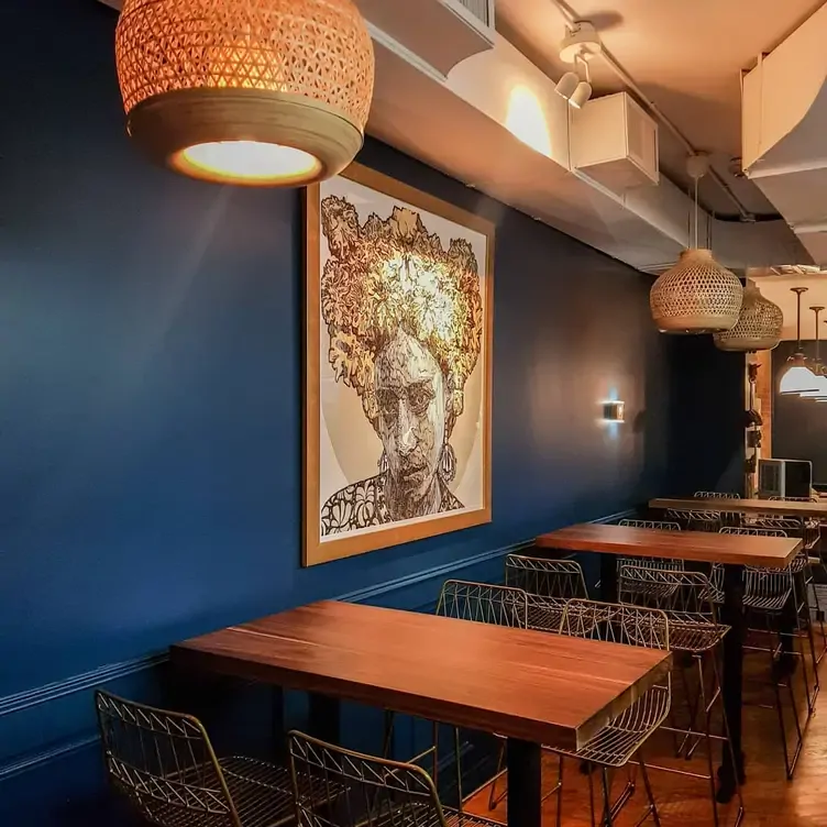 Inviting tables in the dining room at La Bartola, one of the best Mexican restaurants in Toronto.