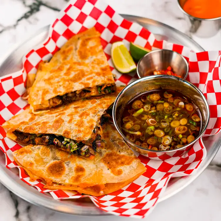 Quesadillas at Miso Taco, one of the best family restaurants in Vancouver.