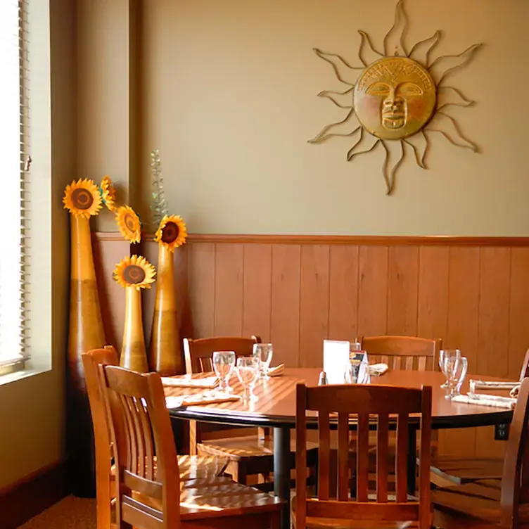 Sunlight graces a table at Mohave Grill, the best family restaurant in Calgary.