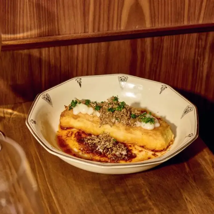 Panisse made from daikon radish at The Rosebud.