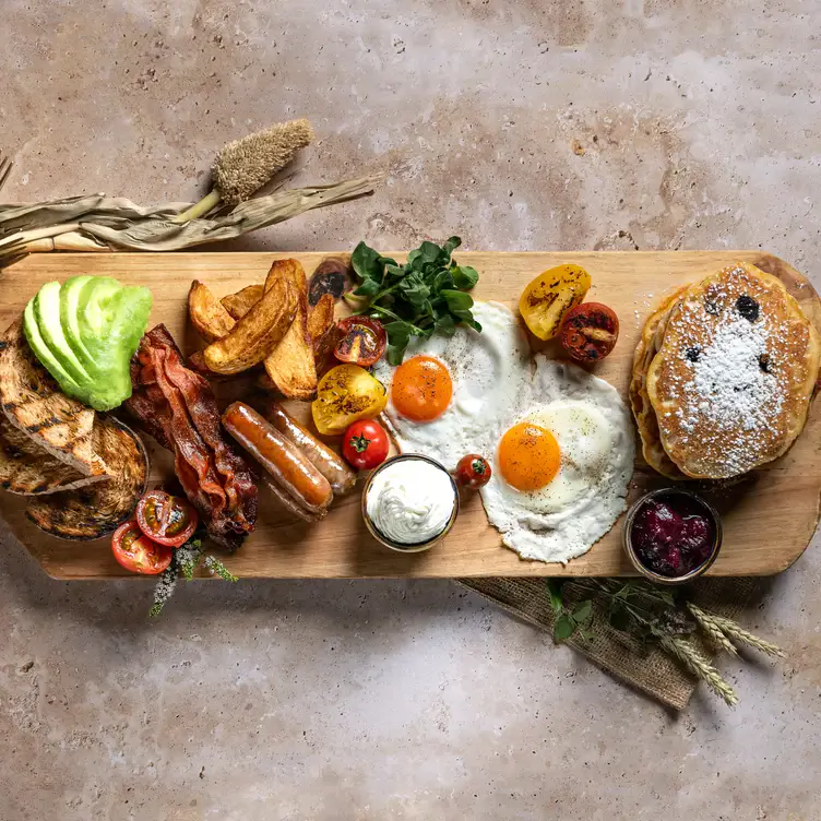 A board of breakfast classics at the Empire Ballroom - Fairmont Hotel Macdonald, possibly the best Sunday brunch buffet in Edmonton.