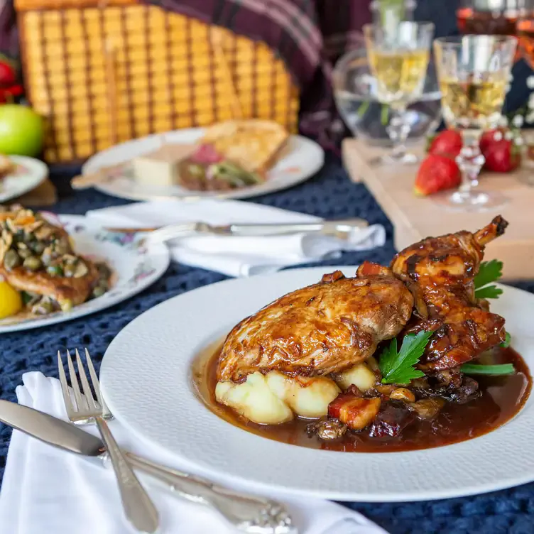 Braised chicken at Biff’s Bistro, one of the best French restaurants in Toronto.