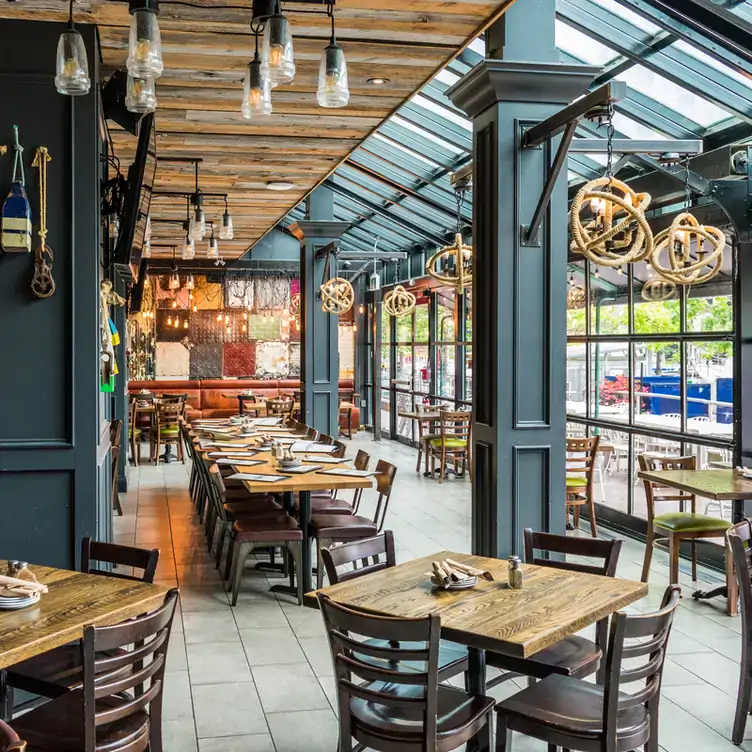 The dining room at The Goodman Pub and Kitchen, one of the best waterfront restaurants Toronto.